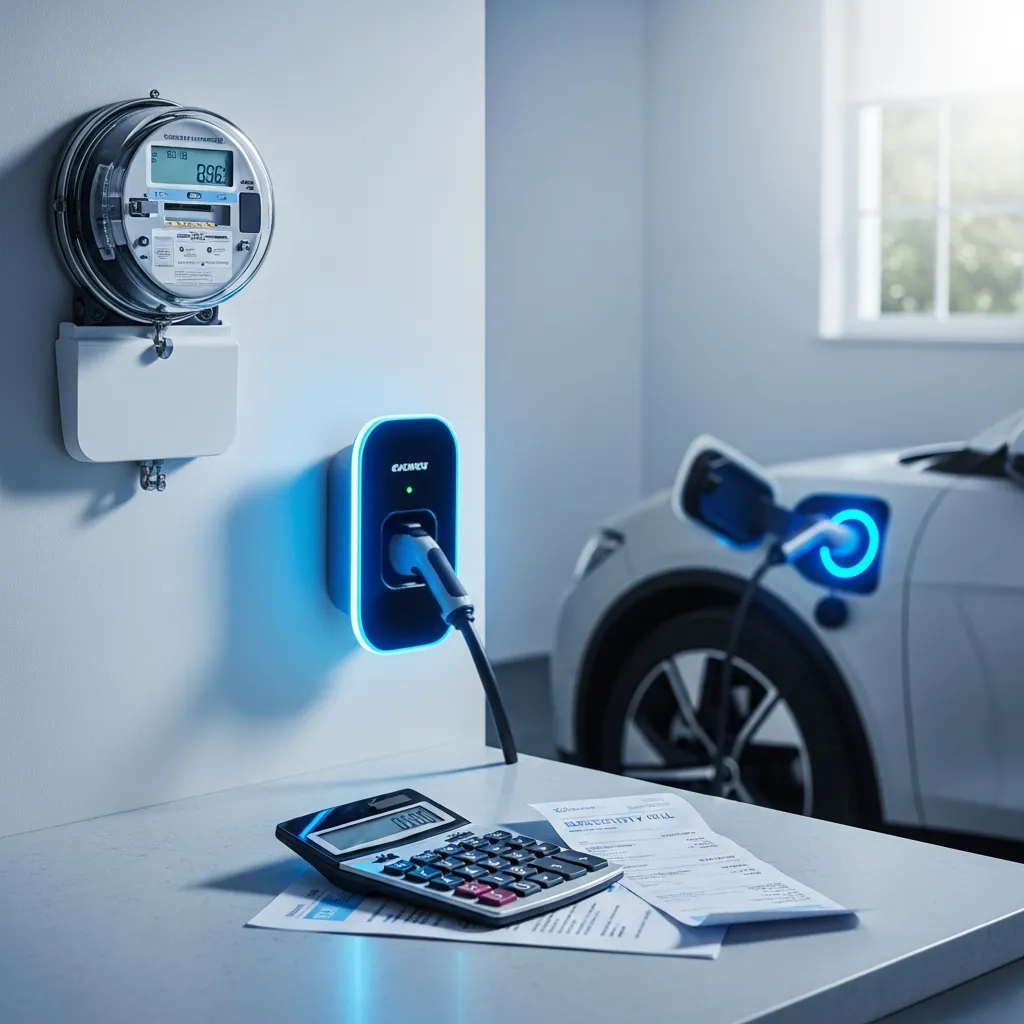 Coût recharge VE à domicile : calcul complet et économies réelles