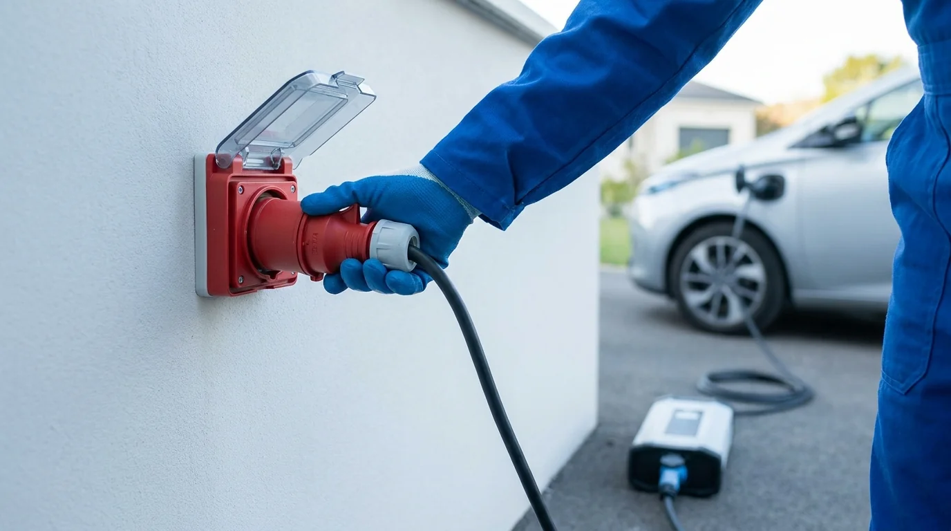 Installer une prise P17 32A pour chargeur mobile : guide complet
