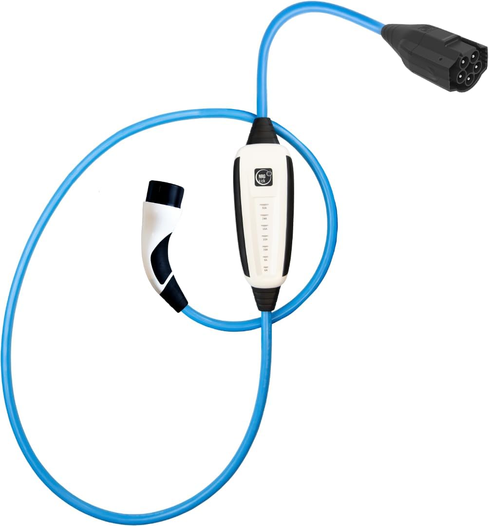 NRGkick Connect 22 kW — chargeur mobile premium triphasé écran couleur app Wi-Fi