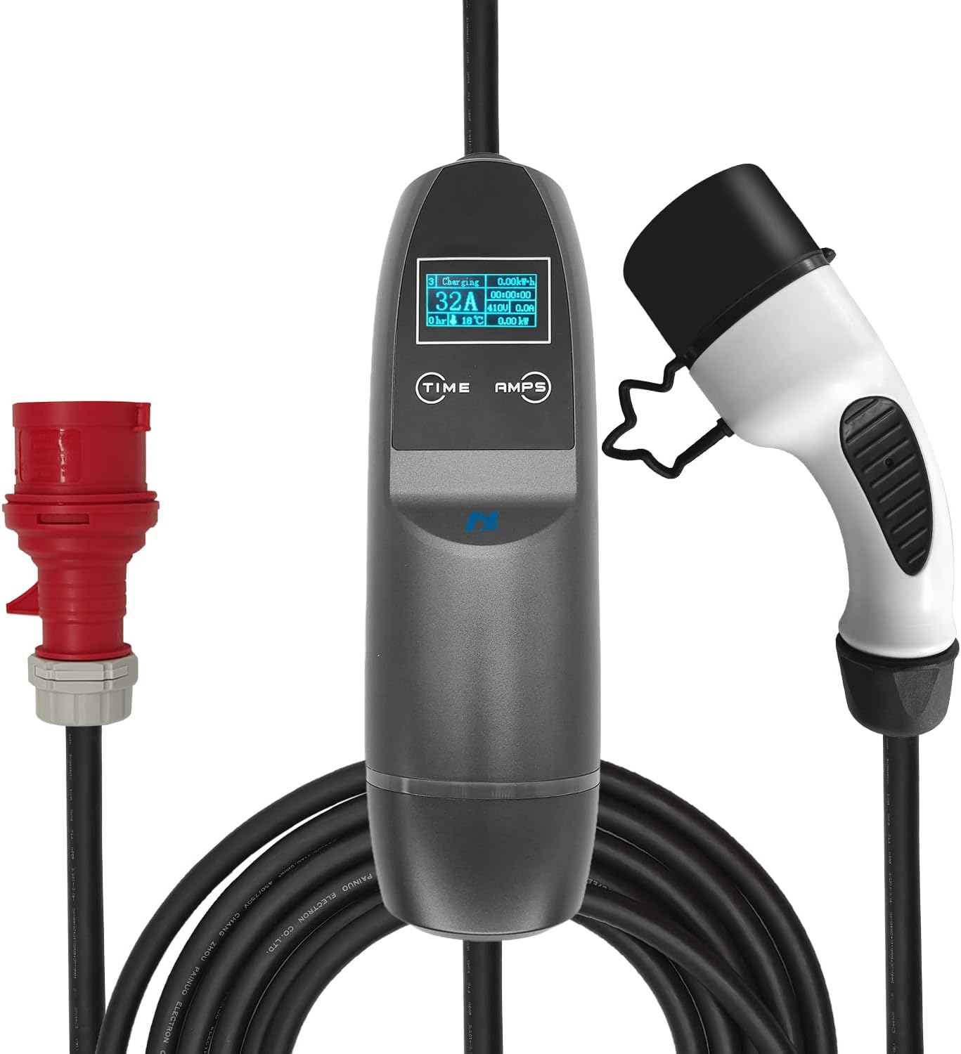 KHONS 22 kW triphasé CEE 32A chargeur EV portable Type 2