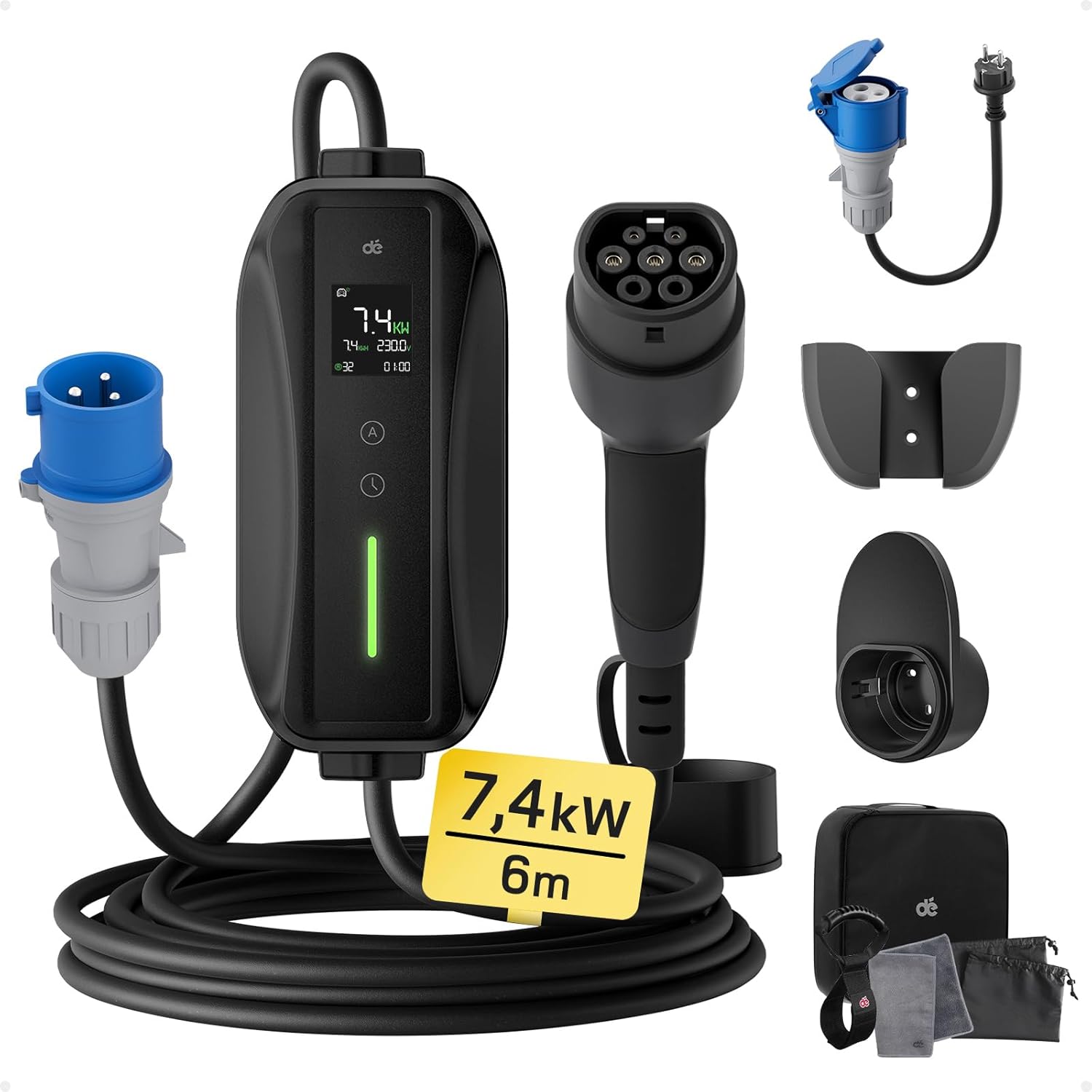 dé P17 7,4 kW chargeur mobile EV alternative EVeze