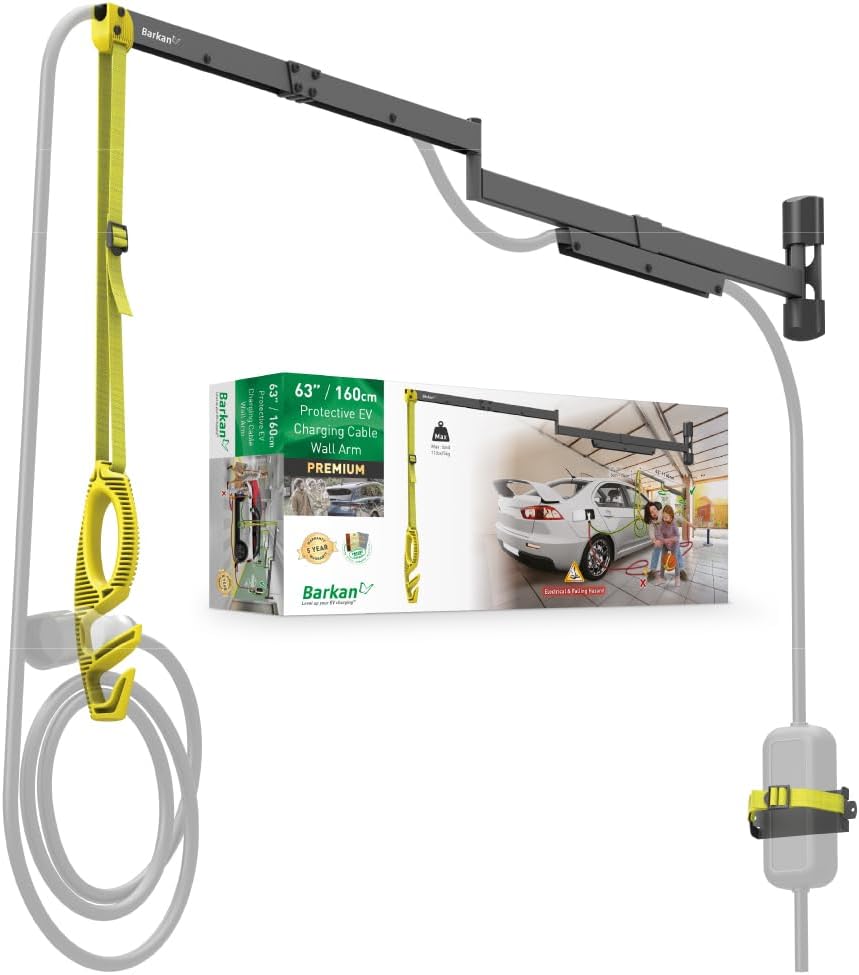 Barkan bras mural de protection câble voiture électrique 160 cm zinc intérieur extérieur
