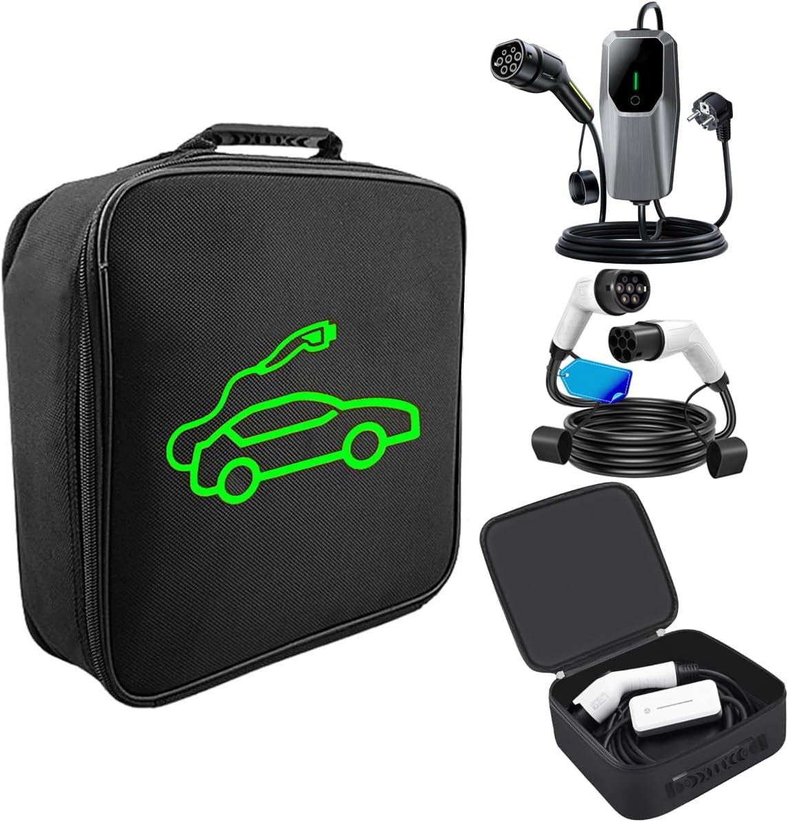 LOTHID sac structuré portable câble recharge EV nylon 1680D robuste Type 2