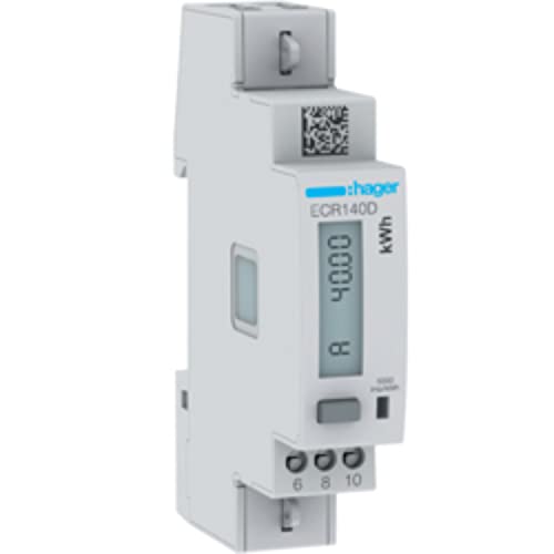Compteur Hager ECR140D MID monophasé S0
