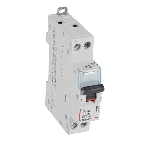 Disjoncteur Legrand DX3 phase + neutre courbe C 25 A 1 module