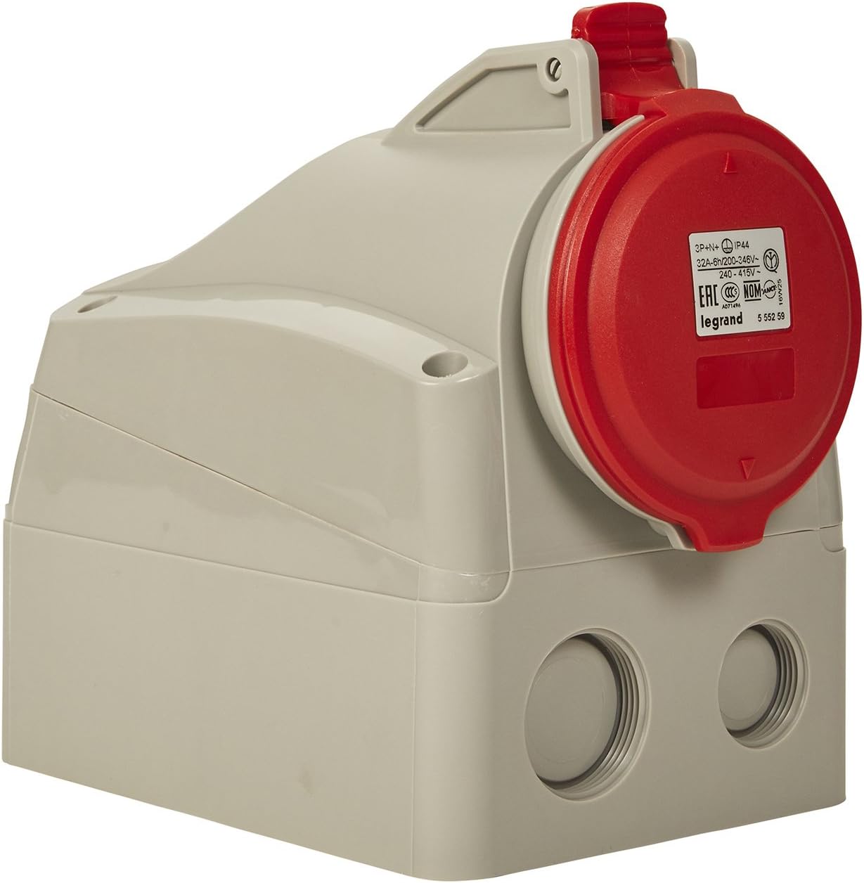 Prise P17 32A triphasée IP67 Hager MENNEKES recharge 22 kW