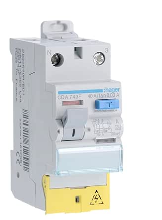 Différentiel 30mA type A 40A Hager Legrand protection recharge VE