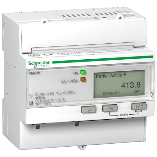 Compteur Schneider iEM3110 PowerLogic monophasé 63A industriel
