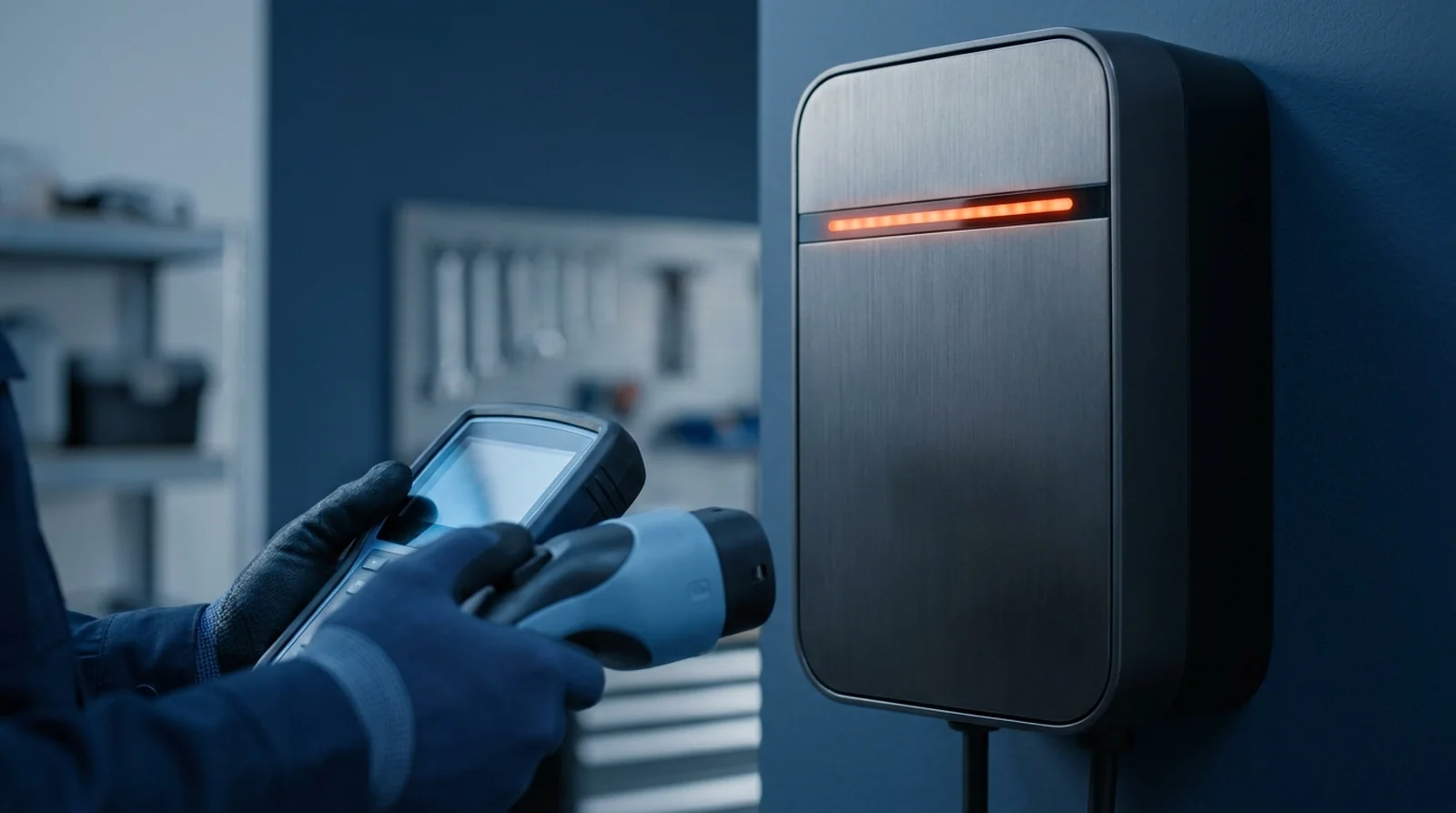 Contrôle du bornier et des conducteurs d'un Tesla Wall Connector en défaut de température