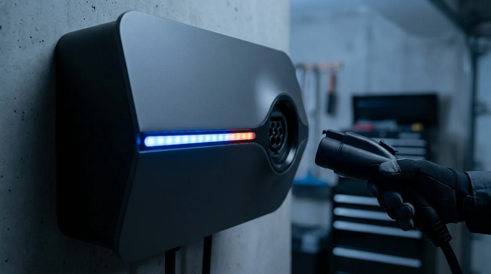 Borne Wallbox Pulsar en défaut de communication avec un véhicule électrique branché