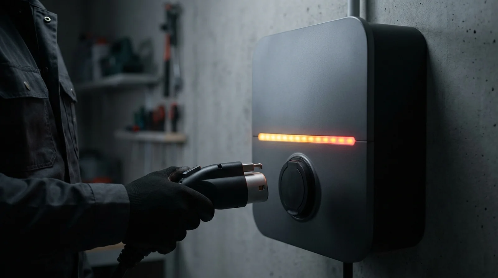 Tableau électrique et borne Wallbox Pulsar lors d'un défaut de tension d'alimentation