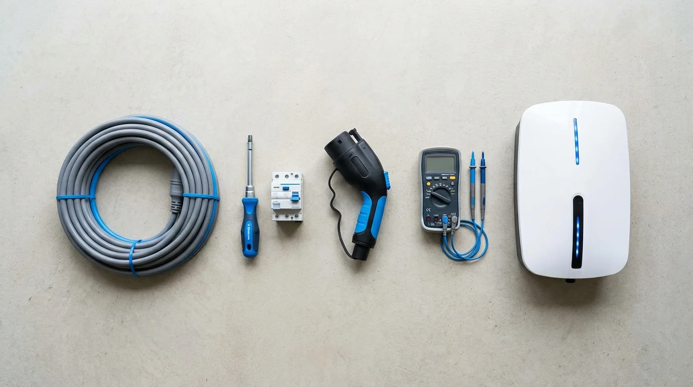 Processus installation de borne de recharge